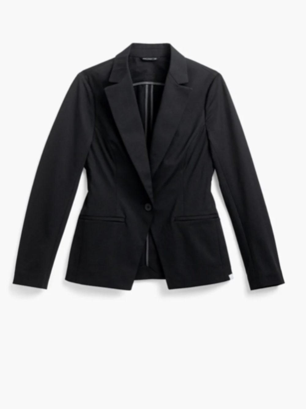 Ministry of Supply Women's Kinetic Tailored Blazer - Black, size 12